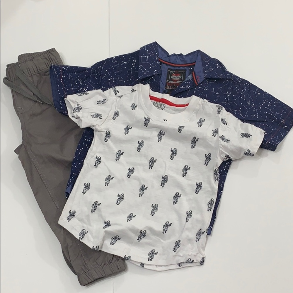 Retro Stitch Boy Matching Set